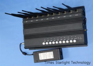 China 3G 4G LTE Cell Phone Jammer Wireless Signal Blocker With 10 Antenna RF Output on sale