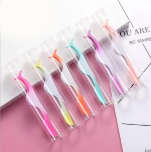 Quality Rose Golden SS False Lashes Tweezers With Custom Logo wholesale