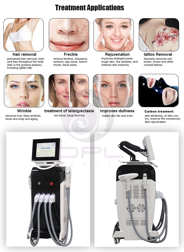 DPL Laser Picosecond 4 IN 1 Dioda Hair Removal And Tatoo Removal Machine RF Face Lift 808 diode pico laser hair removal machine
