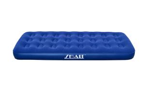 Quality Single Flocked Air Bed Inflatable mattress flocked top PVC sides and bottom Sturdy vinyl construction wholesale