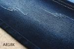 10 Ounces 58 59" Width Elastic Satin Denim Fabric For Female Black Backside