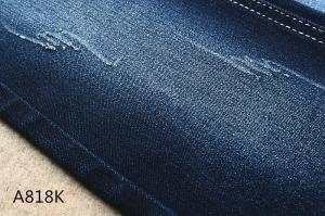 Quality 10 Ounces 58 59&quot; Width Elastic Satin Denim Fabric For Female Black Backside wholesale