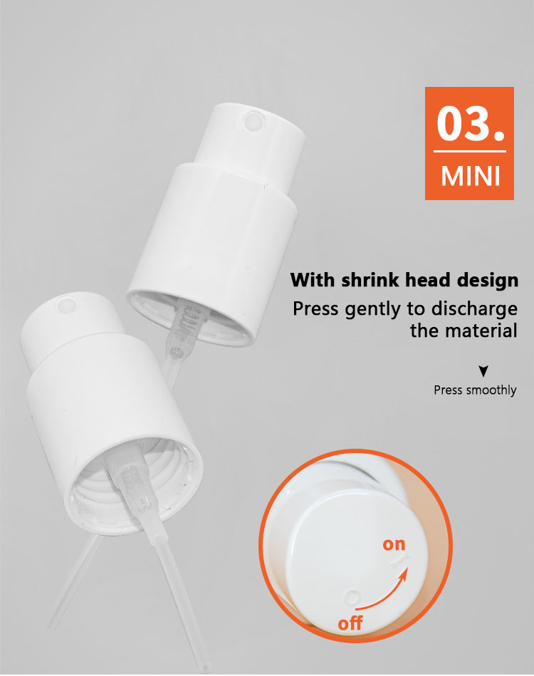 30ml PP PET Nano Moisture Fine Mist Spray Bottles Left Right Switch Lock