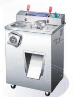 Stainless Steel Electric Meat Slicer with Flip top Loading Tray Design Meat