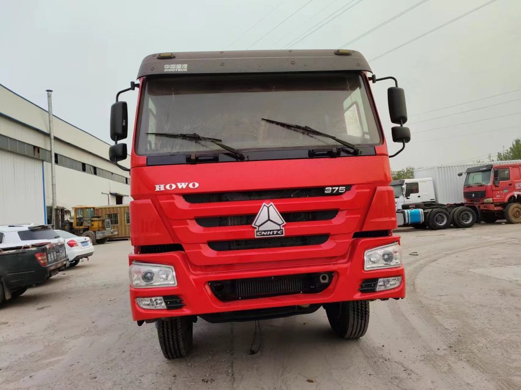 Red U-Type Dump Truck Sinotruck HOWO 6*4 Dump Truck Secondhand Truck 10tires