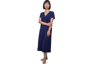 Quality Romantic Ladies Night Dresses Sleepwear , Short Sleeve Summer Pjs For Ladies wholesale