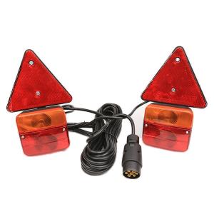 Quality Plastic Trailer Identification Lights With Reflector Magnet Cable IATF16949 wholesale