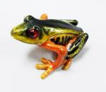 Bejeweled Big Belly Frog Jewelry Trinket Box Bejeweled Frog Jewelry Box Green