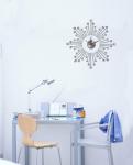 Vinyl Wall Sticker Clock 10A060 Flower Wall Decoration