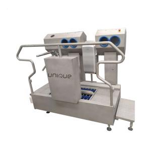 Quality Industrial Boot Hygiene Cleaning Station Machine with 304 Stainless Steel Material wholesale