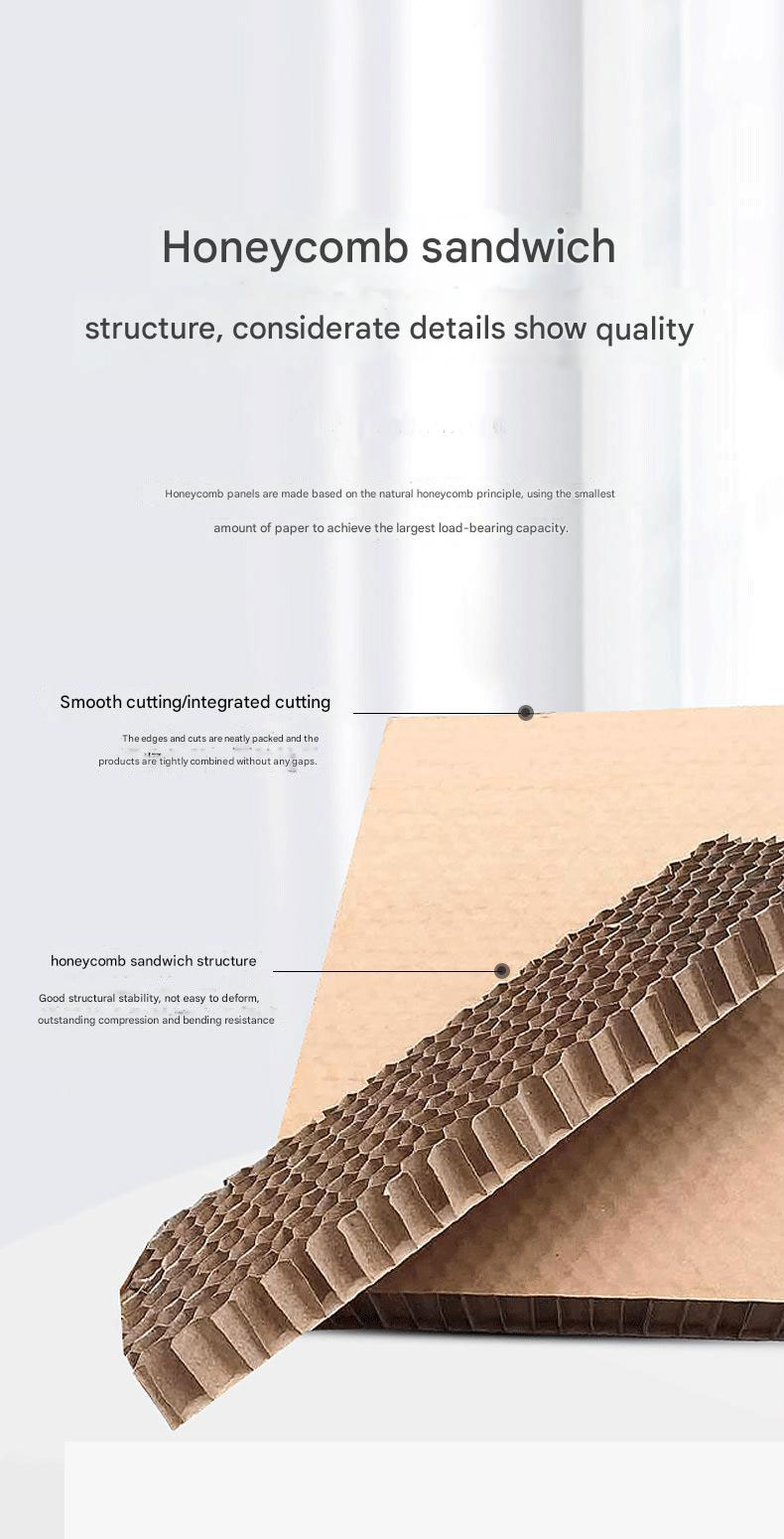 Contemporary Sustainable Honeycomb Cardboard White Cardboard Solution