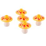 100pcs ABS colorful city field streetscape accessories plant mushroom building