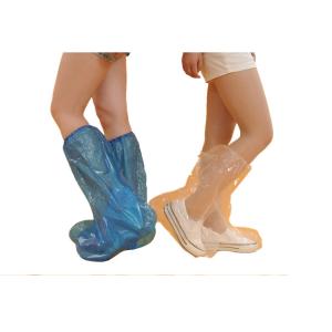 Quality Clear Plastic Disposable Boot Covers Work Boot Covers Excellent Strength wholesale