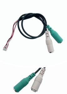 Quality Black 3.5mm RCA Audio Video Cable Customizable Length With PVC Jacket wholesale