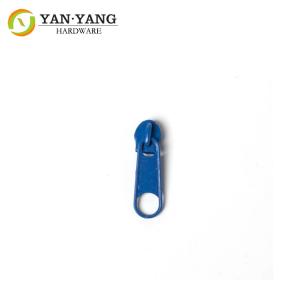 Quality No. 5 blue color Nylon slider zipper durable quality decorative wholesale