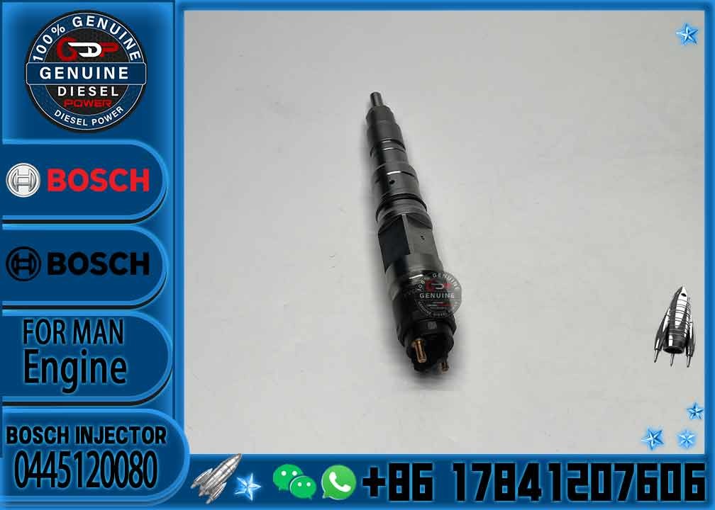 BLSH Common Rail Diesel Fuel Injector 0445120080 65104017004 For Bosch Doosan DL06 DX225
