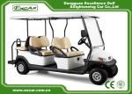 4 wheel 6 seats golf car with flip seats 48V Battery Mini Electric Golf Carts