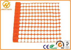 Quality Eco Friendly Plastic Barrier Fencing , Construction Safety Plastic Mesh Netting wholesale