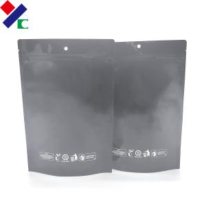 Quality Zipper Top Snack Food Stand Up Mylar Bags With Clear Window wholesale