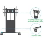 Height Adjustable Eletronic Stand For Interactive Boards Smart TV
