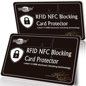 Quality Black Credit Card Protector Sleeve , Passport Holder RFID Blocking Card Protector wholesale