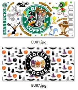 Quality UV Ink AB Film DTF Cup Wraps Sticker UV DTF Waterproof wholesale