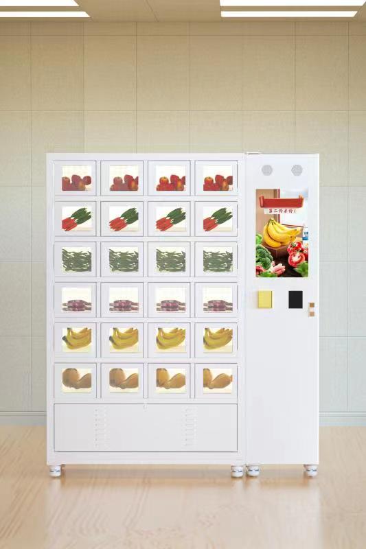 Cooling Locker Vending Machine For Fresh Fruit Vegetables Meat Cakes Sushi