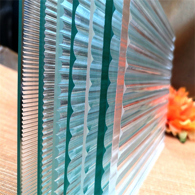 1830*2440/1830*3660 Flat Moru Pattern Glass for Bathroom Partition Customized Design