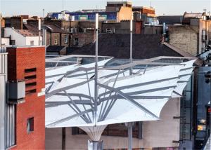 Quality Prefabricated Walkways Tulip Umbrella Automatic Durable Membrane Structures wholesale
