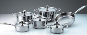 Quality 11pcs Tri-ply cookware set saucepan and casserole with item SHTP-11-0907 wholesale