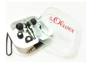 Quality ABS Wired Sports Earphones , Durable Wired Noise Cancelling Earphones wholesale