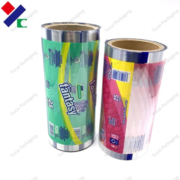 Custom Printed Plastic Laminating Film Heat Sealable Flexible Food Packaging