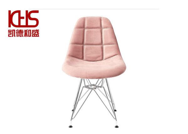 Hotel Restaurant Scandinavian Kitchen Chairs Metal Frame Lounge Chair With
