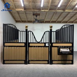 Quality Affordable Equestrian 12ft Horse Stable With Hot Dipping Galvanized Accessories 3 Hay Rack wholesale