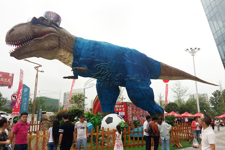 Handmade Realistic Animatronic Dinosaur , Life Size Tyrannosaurus Rex Dinosaur Replica