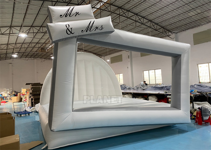 Commercial Outdoor Adult Inflatable Bounce House Combo Castle White Bounce House Inflatable Wedding Bouncer