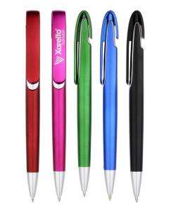 Quality twist mechanism promotional pen in metallic color from china factory wholesale