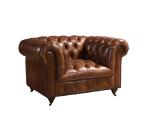 Classical 240cm Chesterfield Style Couch Button Tufted Leather Sofa