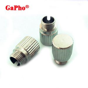 Quality Male M8 X 0.75 Fiber Optic Dust Cap Metal Nickel Plating Custom Service wholesale