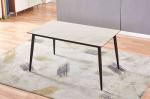 Rectangle Fabric 0.3m3 56kgs Metal Dining Table Sets