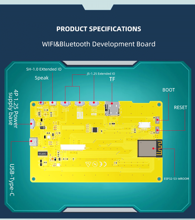 5.0 inch intelligent display screen embedded high-resolution software programming