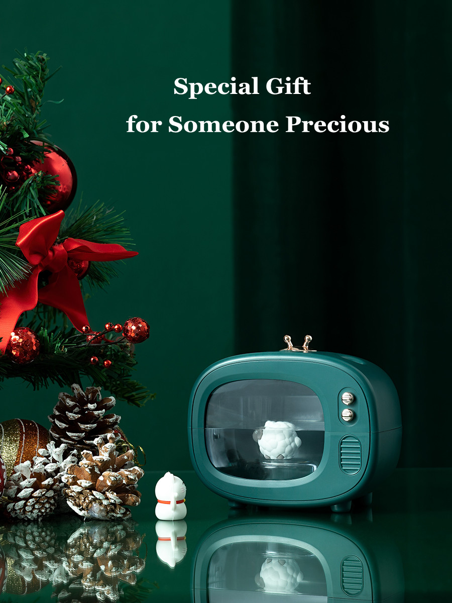 Creative TV Cute Pet Ultrasonic Air Humidifier Portable Wireless USB Rechargeable Cool Mist