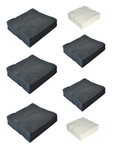 Quality Lunch 15gsm Linen Feel Disposable Napkins , Home 2 Ply Serviettes wholesale