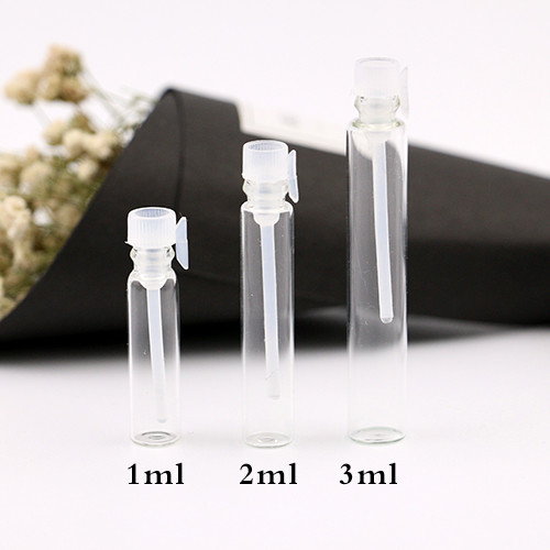 glass 3 ml Perfume sample tube trial bottle