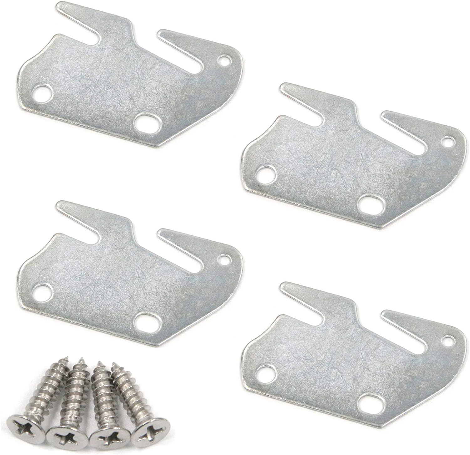 10 Hook Plates for Wooden Beds Frame Bracket Headboard Footboard Replacement Stocked