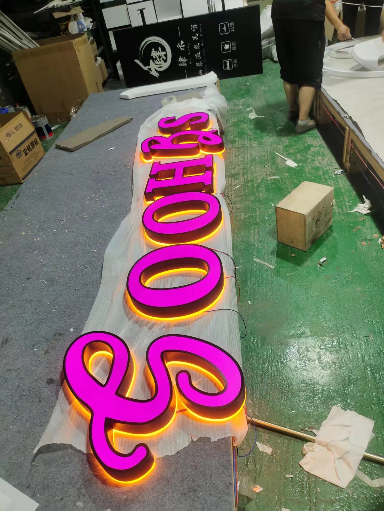 Custom Outdoor Building Signs Illuminated Lettre Rgb Led Frontlit And Backlit 3d Led Channel Letter Signs
