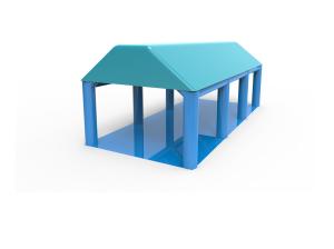 Quality Blue Outdoor Inflatable Tents Portable Air Structure Customized wholesale