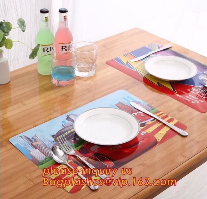 Top quality factory price durable anti-slip pvc plastic colorful round hollow-out mesh placemat table mat for restaurant