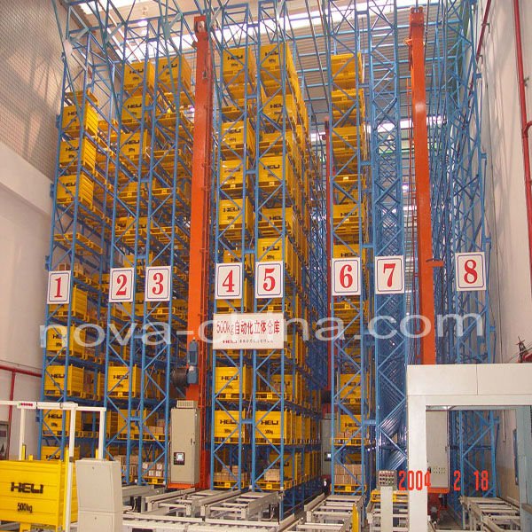 Heavy Duty Storage Shelves With Conveying System , Asrs Adjustable Shelving Systems