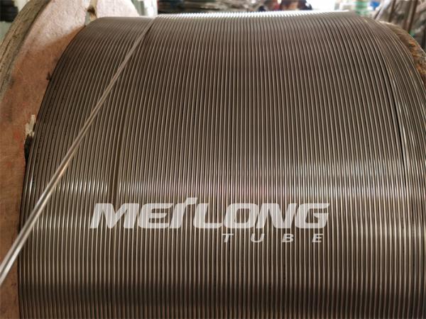 Duplex 2205 Stainless Steel Coiled Tubing Control Line Tubing 3 / 8 '' OD X 0